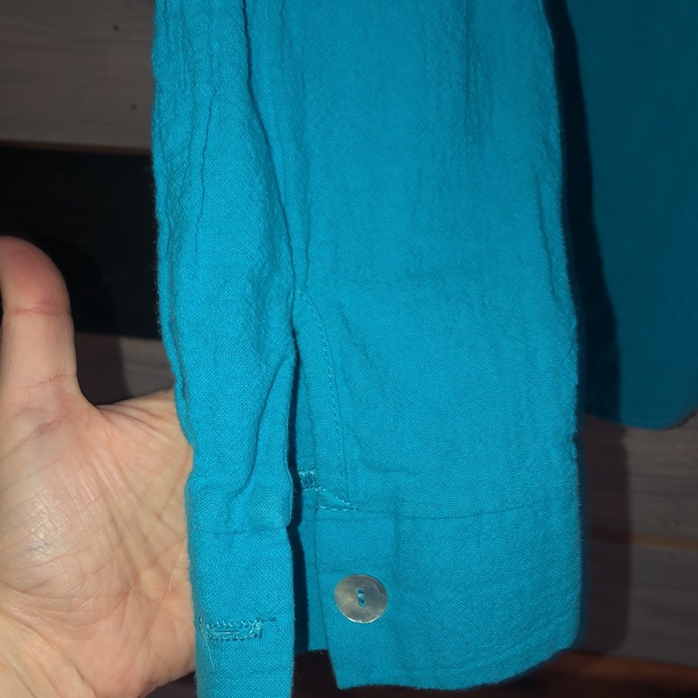 Cotton Button Down Blouse - Medium Size - image 5